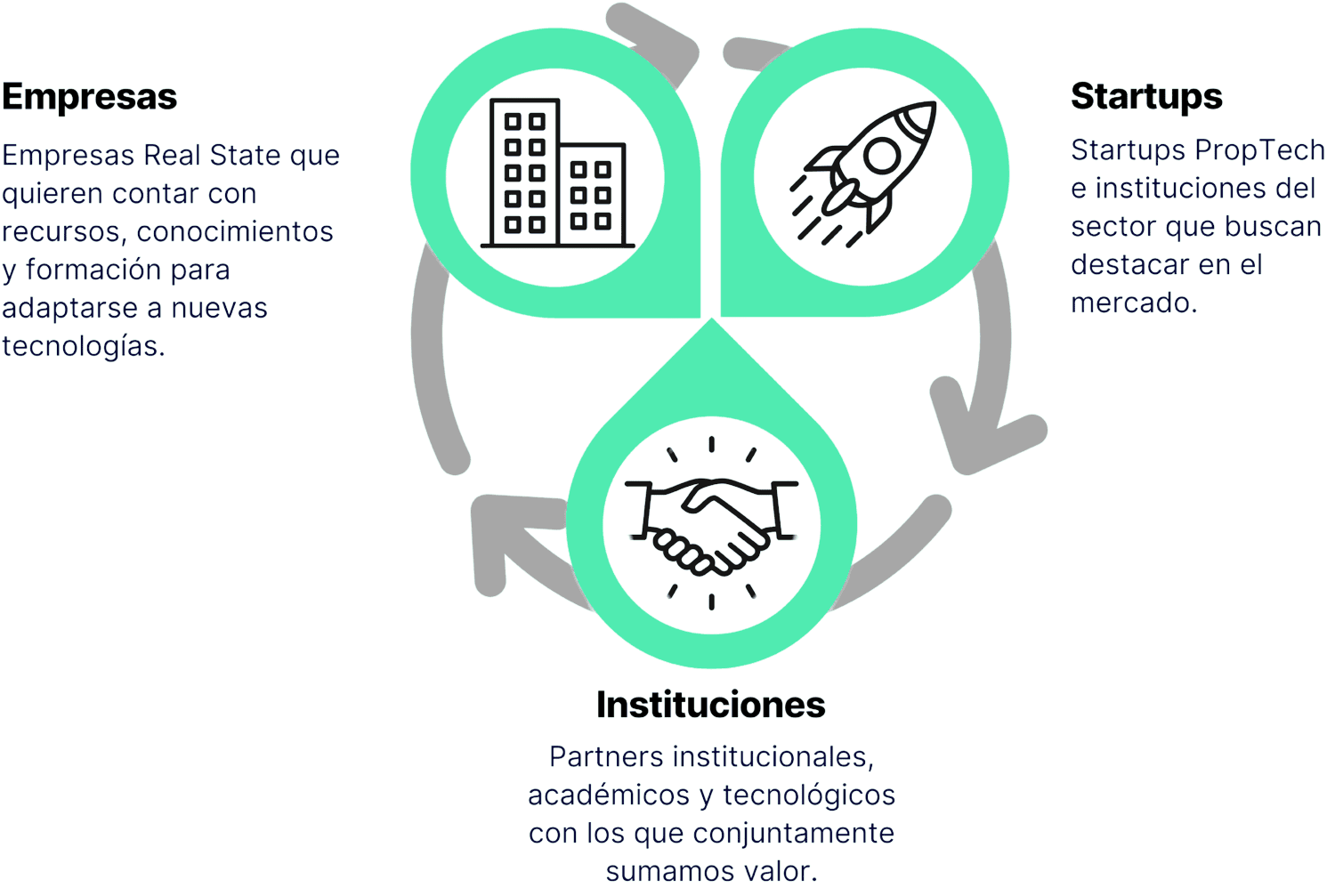 Empresas, startups e instituciones conectadas en el ecosistema Innomads